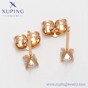 X000757119 <span class=keywords><strong>XUPING</strong></span> joyería precio de fábrica 18K chapado en oro cobre pendientes moda señoras joyería Stud pendientes - Product Image 5