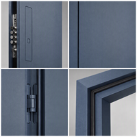 Serrure intelligente dissimulée pour porte de sécurité bleu ardoise, multi-points, panneau encastré, antivol, CE NFRC AS2047, vente directe usine
