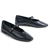 Chaussures Mary Jane plates de luxe en cuir de veau pour femme, style juif, coupe étroite, antidérapantes, semelle épaisse et amortissante, pour l'été et le Shabbat
