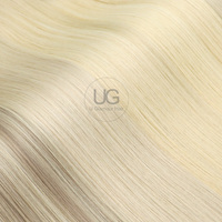 U Glamour Extensions de cheveux naturels à bandes adhésives invisibles, double tirage, couleur brun chocolat, importées de Corée, très demandées pour salons