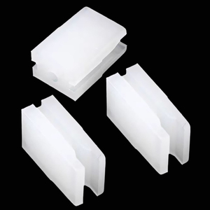 Nindejin BSNL-FSKDZ 10 pièces/sac Colonne d'entretoise à trois trous en nylon blanc pour diode LED, connecteurs rectangulaires en plastique M3 - Product Image 5