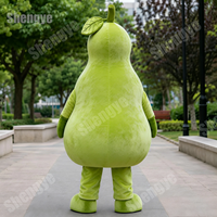 Shengye Toys Op Maat Gemaakt Zachte Pluche Dierenoutfit Groene Kalebas Fruit Mascottekostuum EVA Bedrijf Buitenmerk Winkel Marketing Evenement