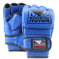 Gants de boxe professionnels mi-doigts (matériau PU) pour adultes - Entraînement MMA, combat libre, style UFC, sac de frappe - Hommes/Femmes