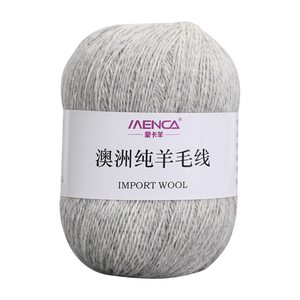 Hilo 100% Merino MENCA para Tejer a Mano Suéteres y Bufandas para Mujer, Suave y Cálido para Invierno, 350m/50 gramos, Hilo de Lana Australiana para Tejer a Máquina - Product Image 6