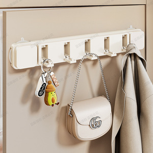 Suction Cup Hook <b>Wall</b> Mounted Rectangle Removable Clothing Organizer Strong Load Bearing Capacity Door Hanger <b>Storage</b> Rack - Product Image 4