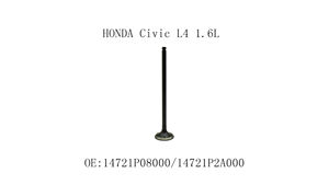 วาล์วเครื่องยนต์14721P2A000 14721P08000สำหรับ L4ฮอนด้าซีวิคอะไหล่ทดแทนหลังการขาย1.6L (S-7010) - Product Image 2