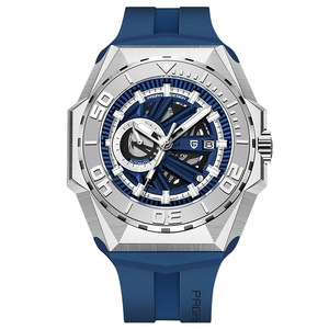 Pagani Design <b>Men's</b> Automatic Mechanical Watch Stainless Steel Case Blue Strap 100m Waterproof Large Dial PD-YS007 - Product Image 5