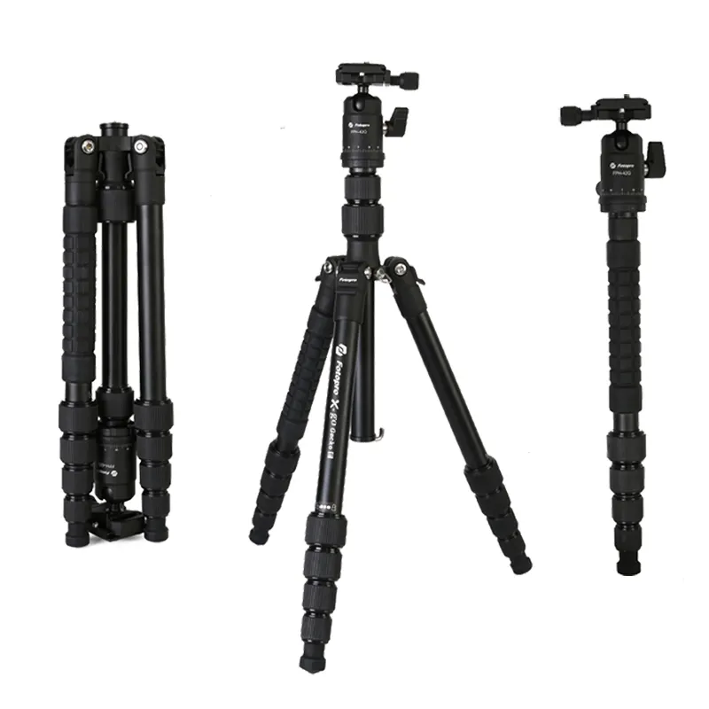 Fotopro Professional Built-In Monopod Aluminum Outdoor Adventure Tripod with Ball Head