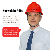 Casque de sécurité ventilé durable pour la construction, l'ingénierie, l'exploitation minière, casque léger réglable, logo personnalisé pris en charge CE