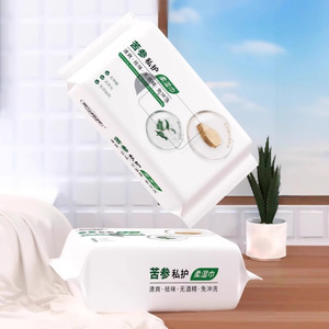 Toallitas femeninas Sophora Flavescens para el cuidado íntimo, uso doméstico, 80 unidades, desodorante limpio, sin alcohol - Product Image 1