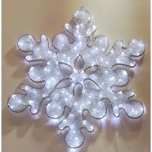 Flocon de neige LED en aluminium diamanté 80CM - Product Image 1