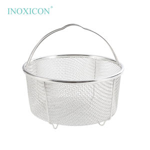 Hand-Held Máquina de lavar louça & Forno Seguro Aço Inoxidável Malha Filtro Multifuncional Leaky Drain Lavagem Colander para uso ao ar livre - Product Image 4