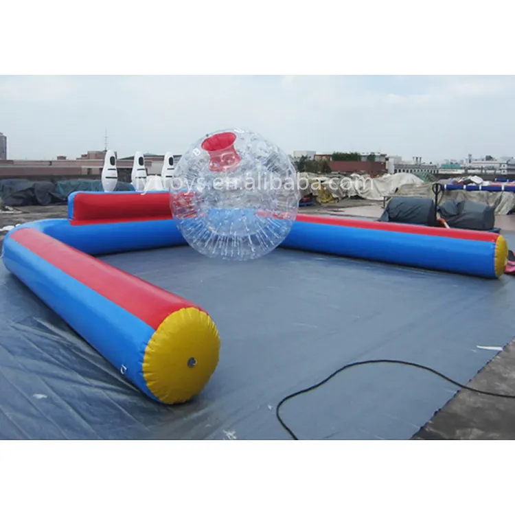 Giant bubble soccer pitch sport game arena inflatable soap football field