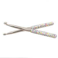 Kit d'aiguilles à crochet, outils de tricot, sac de rangement DIY pour outils de crochet, crochet coloré DIY, crochet ergonomique, fournitures de crochet