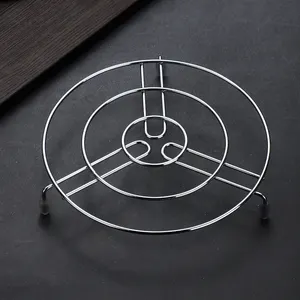 Home Kitchen Anti-Scalding Stainless Steel Trivet Steam Rack for Food Cooking