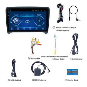 Android 15 Carplay Car DVD Player đài phát thanh Video Stereo GPS navigation cho Audi TT MK2 8j 2006 2014 hệ thống đa phương tiện Bảng điều khiển - Product Image 5