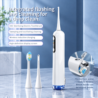 Brosse à dents électrique vibrante intelligente avec écran, stérilisation UVC, brosse à dents électrique avec 60000 VPM, fabriquée en usine BSCI