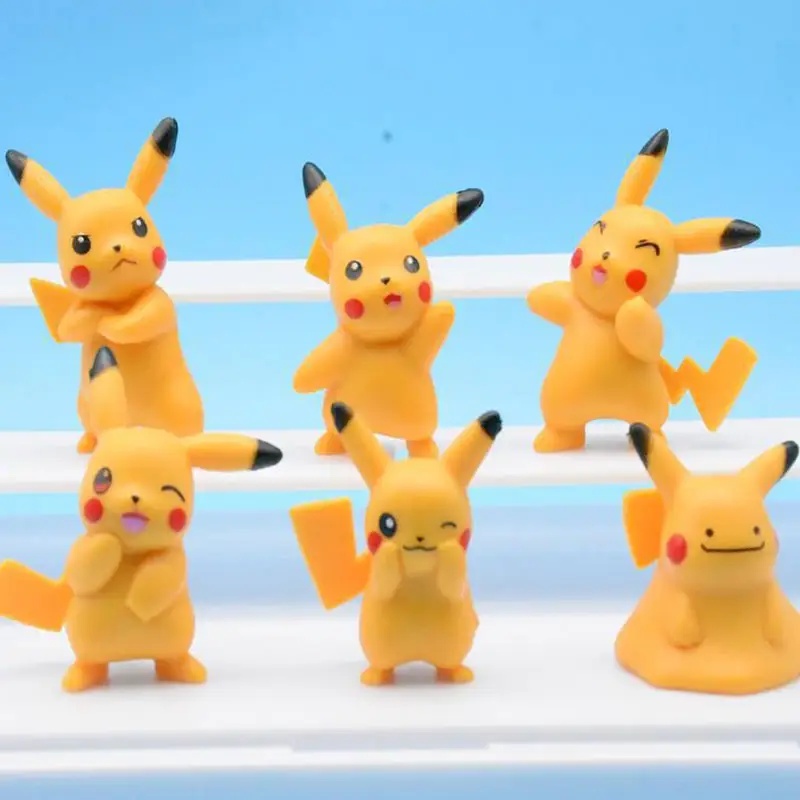 Best Selling 18pcs/Set Pokemoned Pikachu Pvc Action Figure 3d Model Wholesale