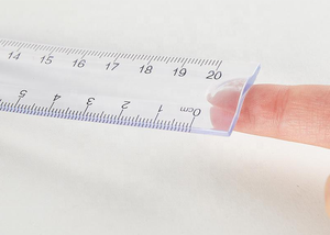 Juego de reglas de dibujo de escala Flexible de PVC de 20cm herramientas de medición de plástico para escuela y oficina estacionarias - Product Image 3