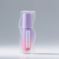 Pegatinas troqueladas con impresión UV personalizada, etiqueta con el logotipo de la empresa para brillo de labios, vinilo adhesivo impermeable, PVC MOQ 100 piezas