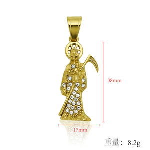 Colgante de las Reliquias de la Muerte, Collar de Santa Muerte, Colgante del Ángel de la Muerte - Product Image 4