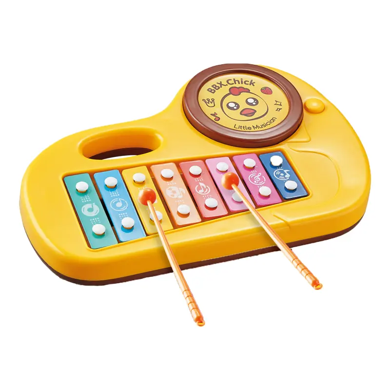 जूगुएट्स हैंड-नॉक पियानो खिलौना उपकरण संगीत प्रारंभिक शिक्षा प्लास्टिक खिलौने गाये छोटे बच्चों धातु मिनी xylophone पर दस्तक देता है