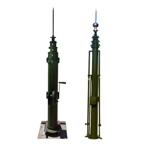 Mât télescopique de 8 m comme poteau paratonnerre - Product Image 1