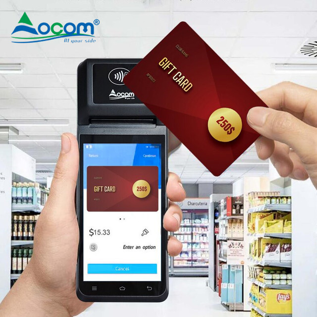Touch Screen Restaurant Ordering Machine 58MM Thermal Printer Supermarket Cashier POS Terminal for Restaurant Supermarket Use