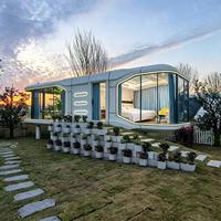 Bâtiment modulaire préfabriqué en acier personnalisable, cabine commerciale, unité de conteneur d'expédition à assemblage rapide pour usage extérieur