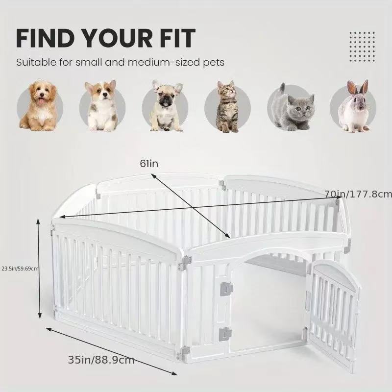 Indoor Modular Dog Playpen | HDPE Plastic Pet Fence | Puppy Training Pen - Longyan Yachi