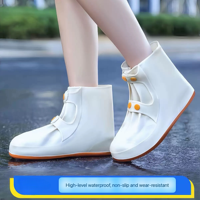 Protège-chaussures et couvre-bottes en silicone épais imperméables et antidérapants pour hommes et femmes, pour les voyages en eau de mer et dans des conditions boueuses