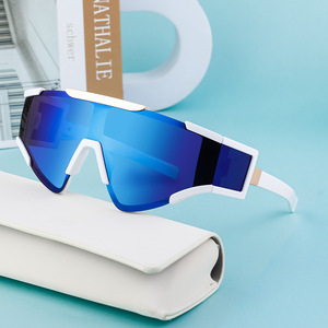 Lunettes de soleil polarisées pour hommes, pour le cyclisme et les sports de plein air, protection UV400, monture blanche, verres PC, anti-UV, classe 2 - Product Image 2