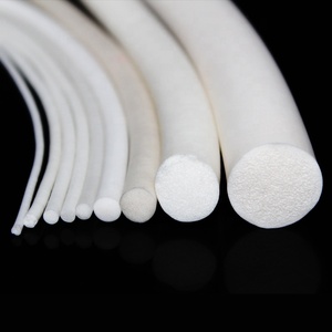 Tira de espuma de goma de silicona de celda cerrada suave de superficie lisa, <span class=keywords><strong>cord</strong></span>ón de esponja halógena de 6mm de diámetro, procesamiento de corte resistente al calor - Product Image 4