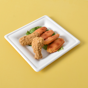 Món ăn thiết lập đồ ăn Vòng 10 inch bã mía Snack tấm thân thiện với môi dùng một lần phân hủy sinh học compostable lò vi sóng an toàn số lượng lớn - Product Image 4