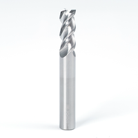 Fraise en bout à rayon de coin à 3 cannelures de 10mm pour aluminium, fraise CNC en carbure tige droite, stock d'usine personnalisé OEM/ODM