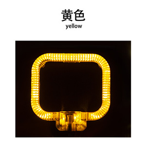 ไฟวิ่งกลางวัน LED สี่เหลี่ยม 1.5 นิ้ว สีเหลือง สำหรับดัดแปลงรถยนต์ พร้อมเลนส์แบบลำแสงคู่ 12 โวลต์ - Product Image 1