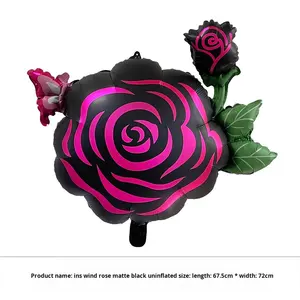 Nuevo <span class=keywords><strong>Globo</strong></span> <span class=keywords><strong>de</strong></span> Aluminio con Forma <span class=keywords><strong>de</strong></span> Rosa Estilo Ins para el Día <span class=keywords><strong>de</strong></span> la Madre, San Valentín, Decoración <span class=keywords><strong>de</strong></span> Bodas, Ambiente Festivo - Product Image 4