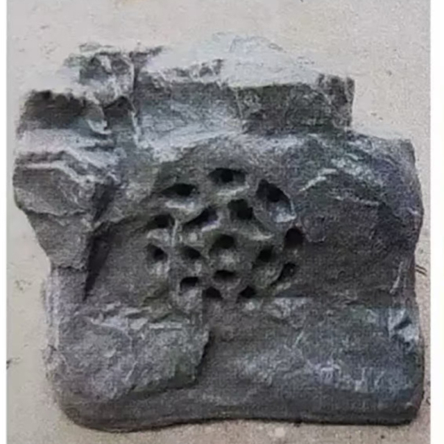 KACAUDIO Outdoor Rock Garden Speaker IPX-6 Waterproof 5-10W 2.0 Channel 5" Woofer with Play Video Feature