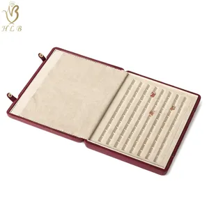 Hlb nhà máy ODM sang trọng lỏng kim Cương hộp đá quý Bộ sưu tập Hộp Da đá quý trường hợp - Product Image 1