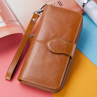 Dompet Wanita Kulit Asli HUMERPAL, Dompet Koin Wanita Branded Mewah, Dompet Panjang Wanita, Dompet Clutch Mewah