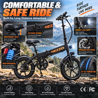 Vélo de montagne électrique pliable de 20 pouces pour adultes, moteur central, batterie au lithium 36V, cadre en acier à haute teneur en carbone, moteur sans balais, >60 km