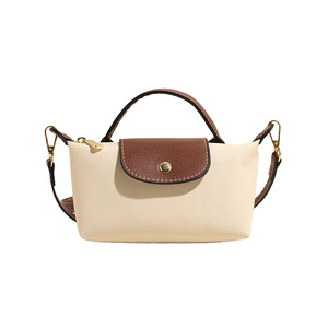 Sac bandoulière mini tendance avec sangle réglable pour femme, sacs à main, sacs fourre-tout à fermeture éclair en nylon imperméable, faible MOQ - Product Image 1