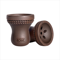 Cawan Hookah COSMO Buatan Tangan dari Tanah Liat, Warna Hitam, Bahan Modern, Bentuk Bulat, Pot Hookah Arab, Ukuran Besar Khusus untuk Merokok