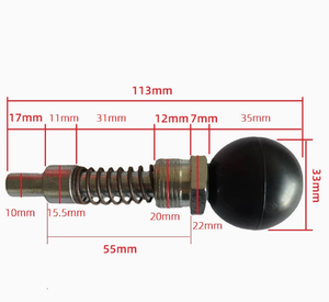 LeGood LGII Plongeurs à ressort rétractables en acier à souder avec poignée en T et mécanisme de verrouillage usinés CNC - Product Image 3