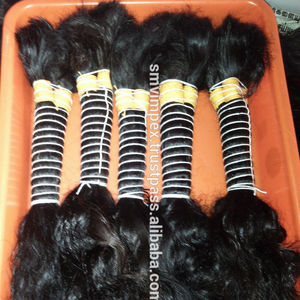Cheveux humains de qualité supérieure en vrac Cheveux crus vierges indiens bon marché 100% cheveux humains en vrac 10 pouces jusqu'à 30 pouces - Product Image 3