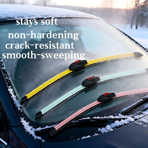 Balais d'essuie-glace OEM en caoutchouc naturel sans armature, longue durée de vie, 12-28 pouces, haute élasticité, toutes saisons, pour pare-brise avant Avensis <span class=keywords><strong>Auris</strong></span> - Product Image 4