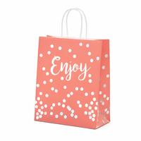 Sac shopping en papier kraft pour Noël avec poignée imprimée, vente en gros