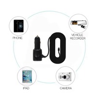 Chargeur de voiture filaire pour caméra embarquée 3,5 m 12 V 24 V vers 5 V 1,5 A pour appareils DVR de véhicule – Approvisionnement direct usine