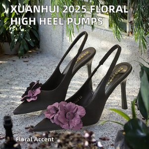 Zapatos de Tacón de Aguja con Flores Estilo Coreano Xuanhui para Mujer, Verano 2026, Cómodos, Acolchados, Suaves, Transpirables, Siempre a la Moda - Product Image 2
