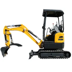 حفارة زاحفة هيدروليكية صغيرة بمحرك 1.8 طن 2 طن من Kubota/Yanmar حفارة بيك هو للحديقة والمزرعة والمنزل مع دلو مجاني